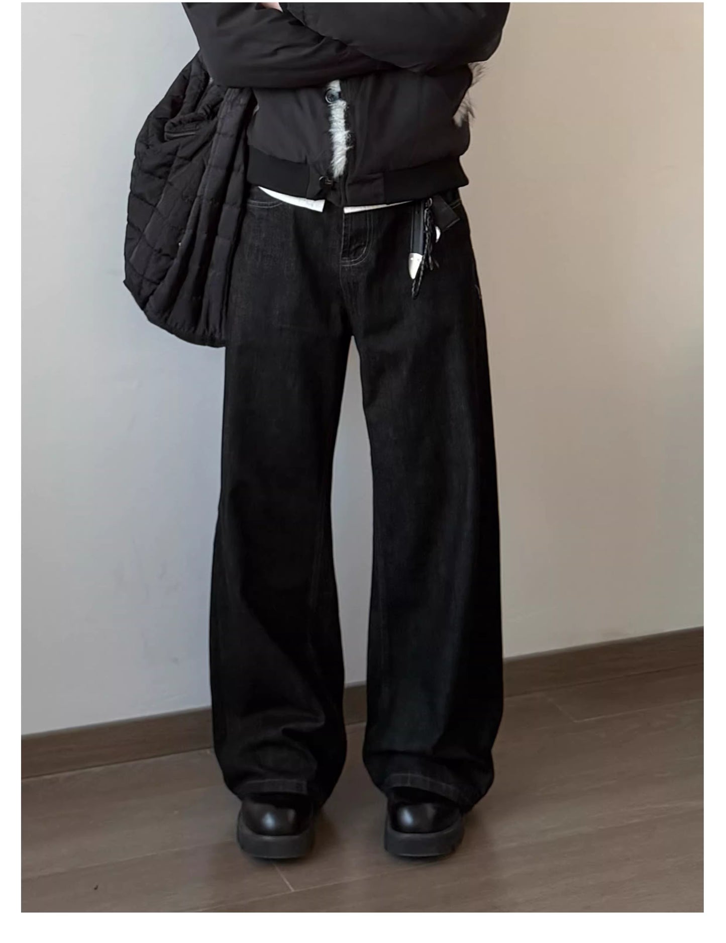 ショート丈 ボア襟ジャケット