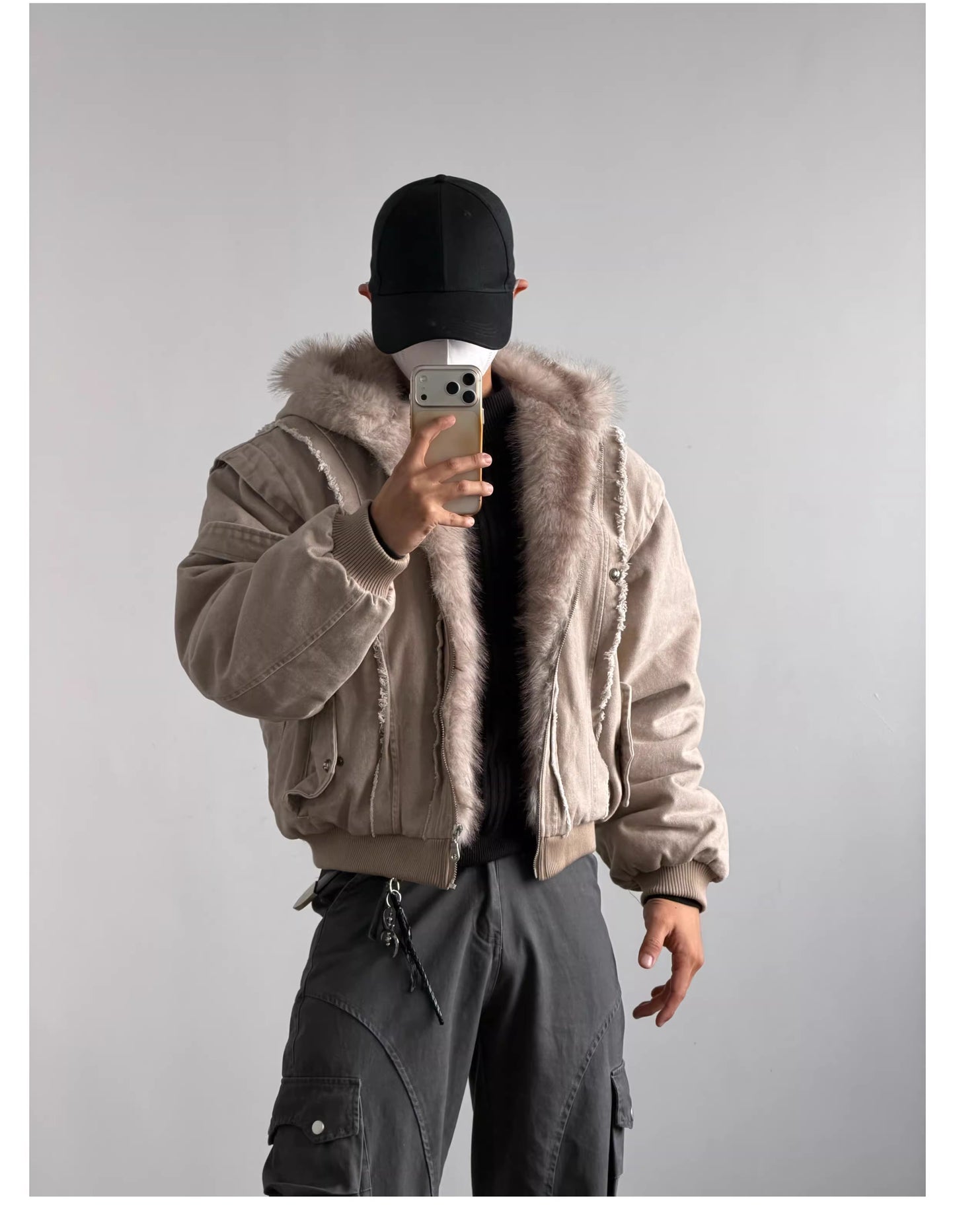 ショート丈 ボアジャケット