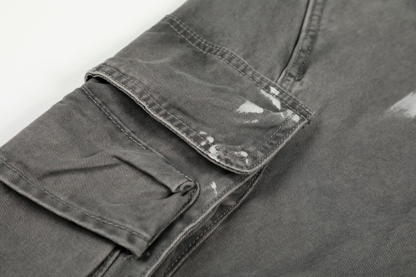 メンズ ルーズ カーブシルエット カーゴパンツ