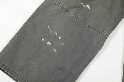 メンズ ルーズ カーブシルエット カーゴパンツ