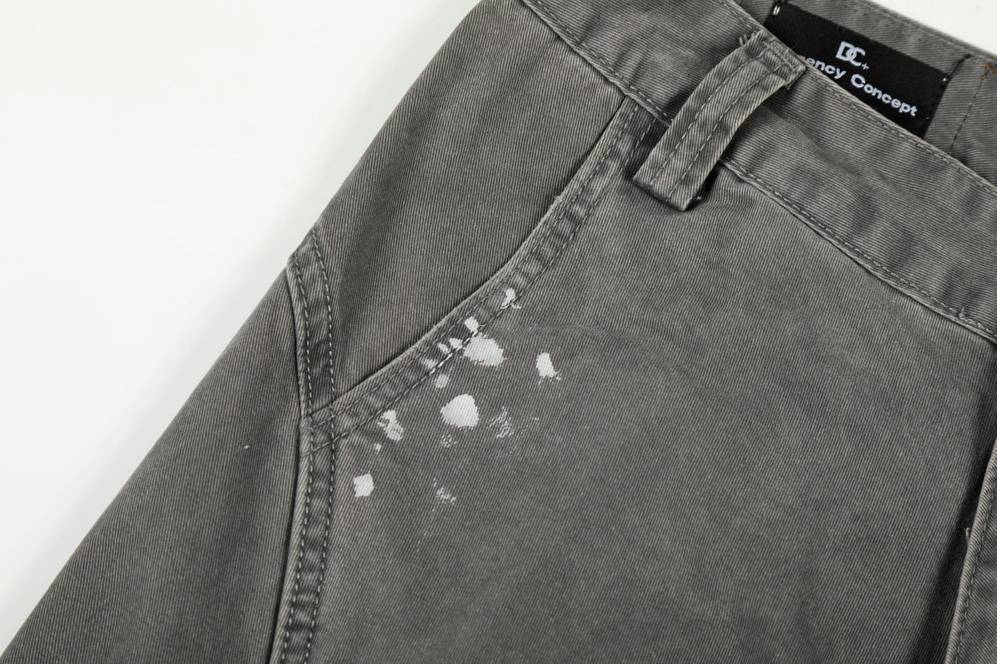 メンズ ルーズ カーブシルエット カーゴパンツ