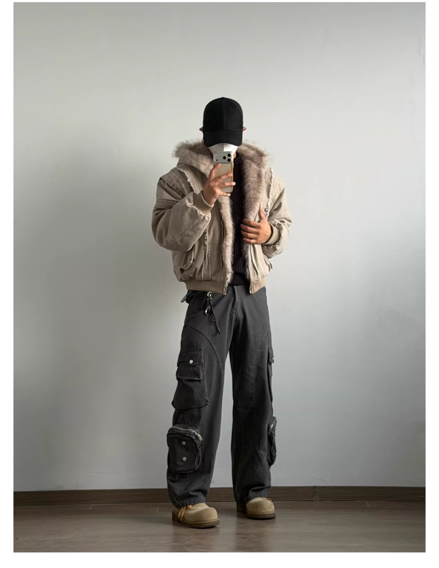 ショート丈 ボアジャケット