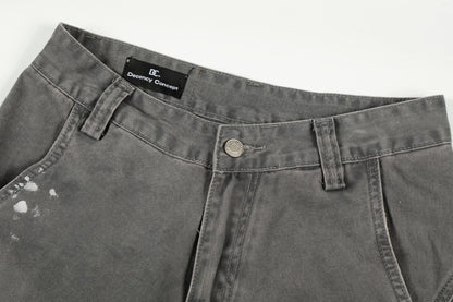 メンズ ルーズ カーブシルエット カーゴパンツ