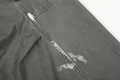 メンズ ルーズ カーブシルエット カーゴパンツ