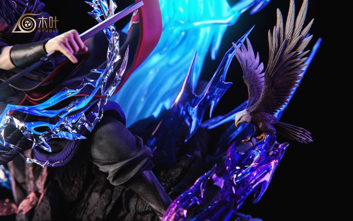 木業スタジオ — うちはサスケ 第2弾 レジンGKフィギュア | 1/6スケール | ダブルヘッドパーツ | 麒麟LED発光