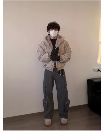 ショート丈 ボアジャケット