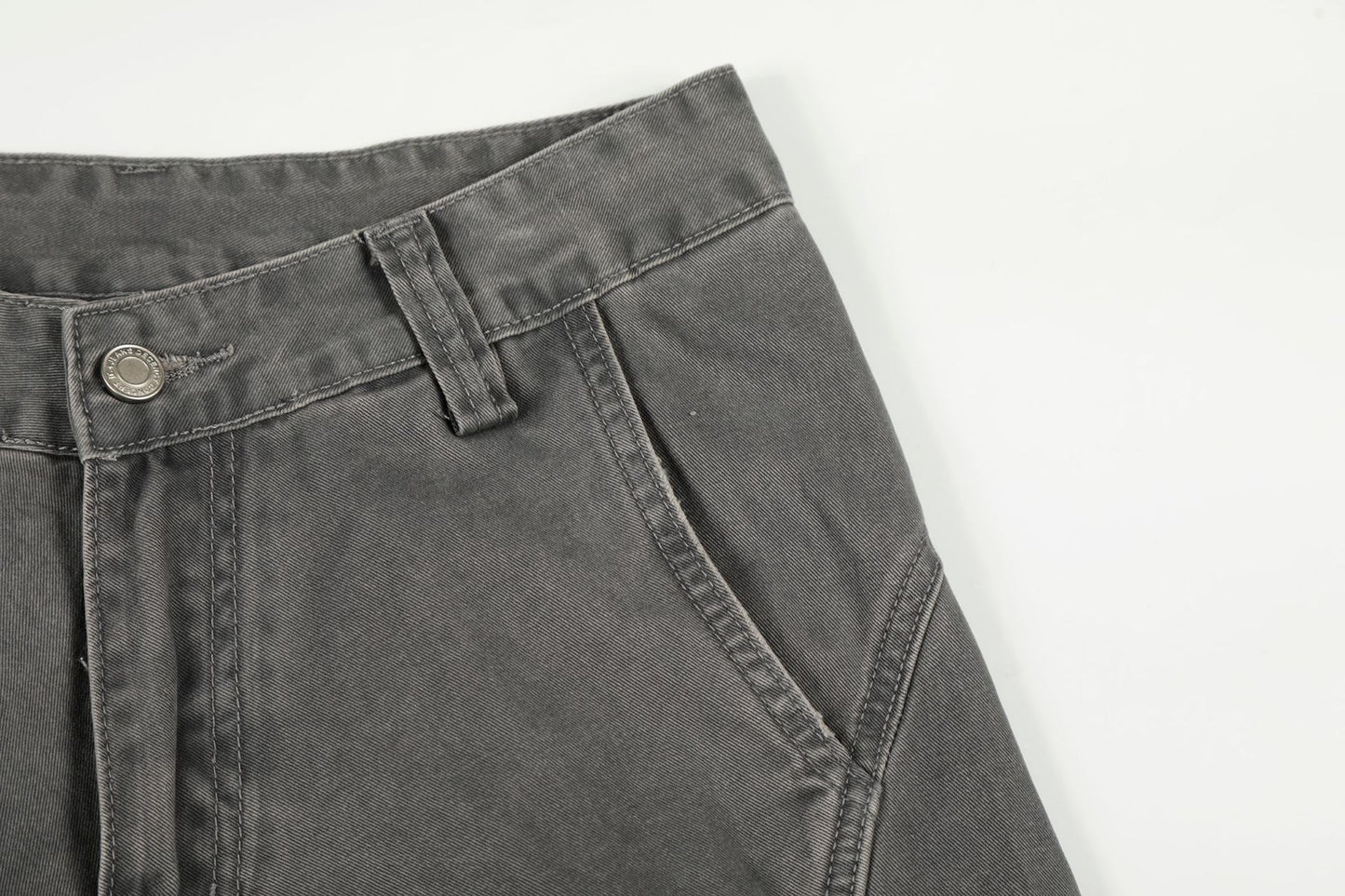 メンズ ルーズ カーブシルエット カーゴパンツ