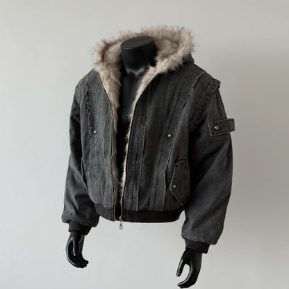 ショート丈 ボアジャケット