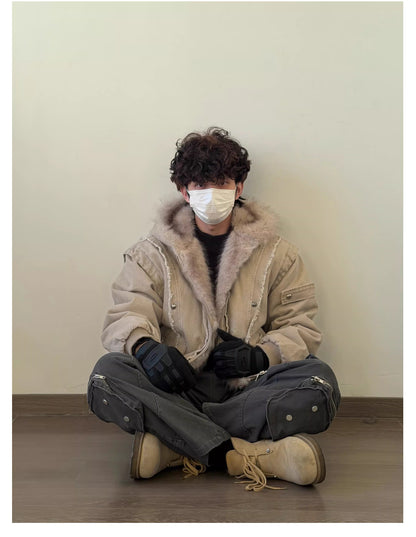 ショート丈 ボアジャケット