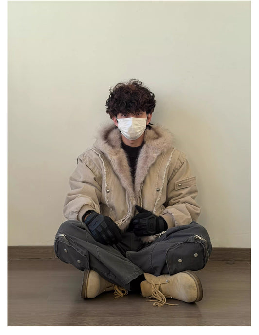 ショート丈 ボアジャケット