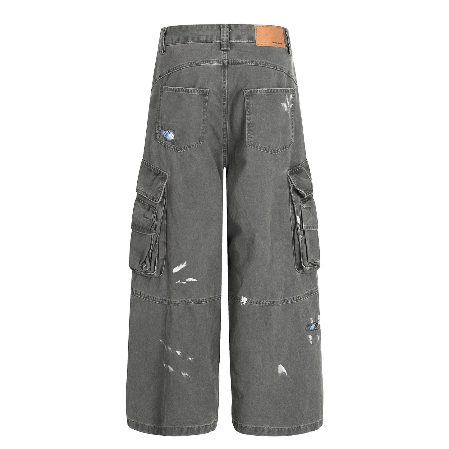 メンズ ルーズ カーブシルエット カーゴパンツ