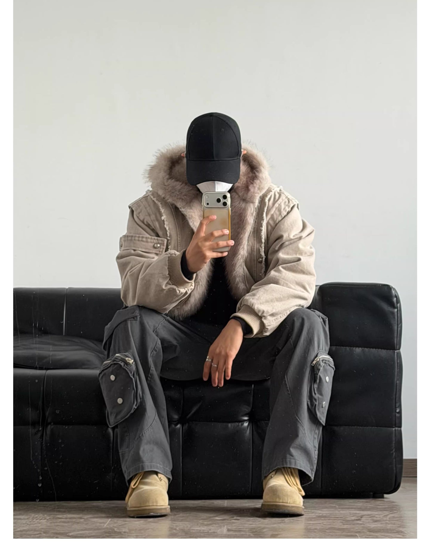 ショート丈 ボアジャケット