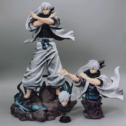 Gojo Satoru statue alternate face display