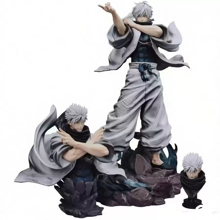 Gojo Satoru statue set on white background