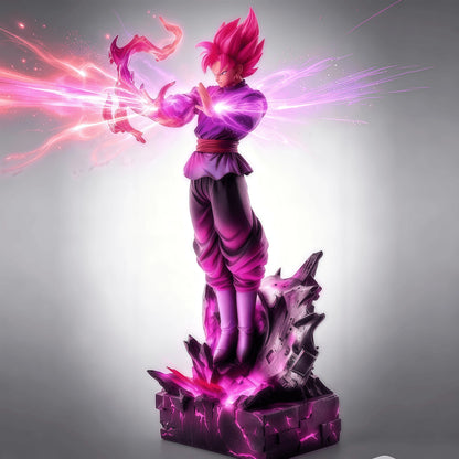 Goku Black Super Saiyan Rose 38 cm statue front view