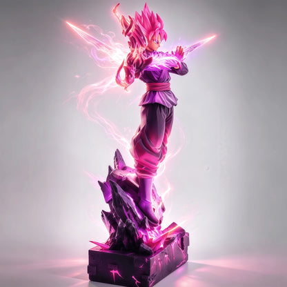 Goku Black Super Saiyan Rose statue side view