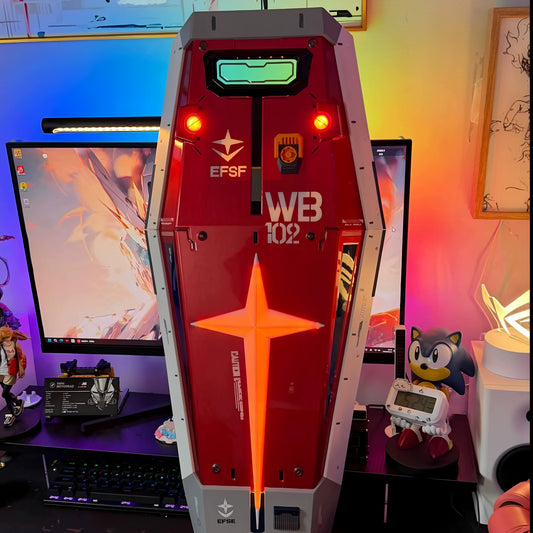 WB 102 light-up shield front display view