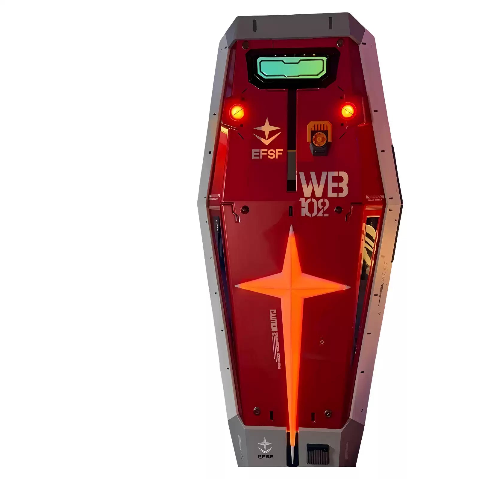 WB 102 light-up shield prop on white background