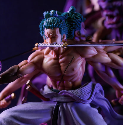 Roronoa Zoro King of Hell Enma statue front detail