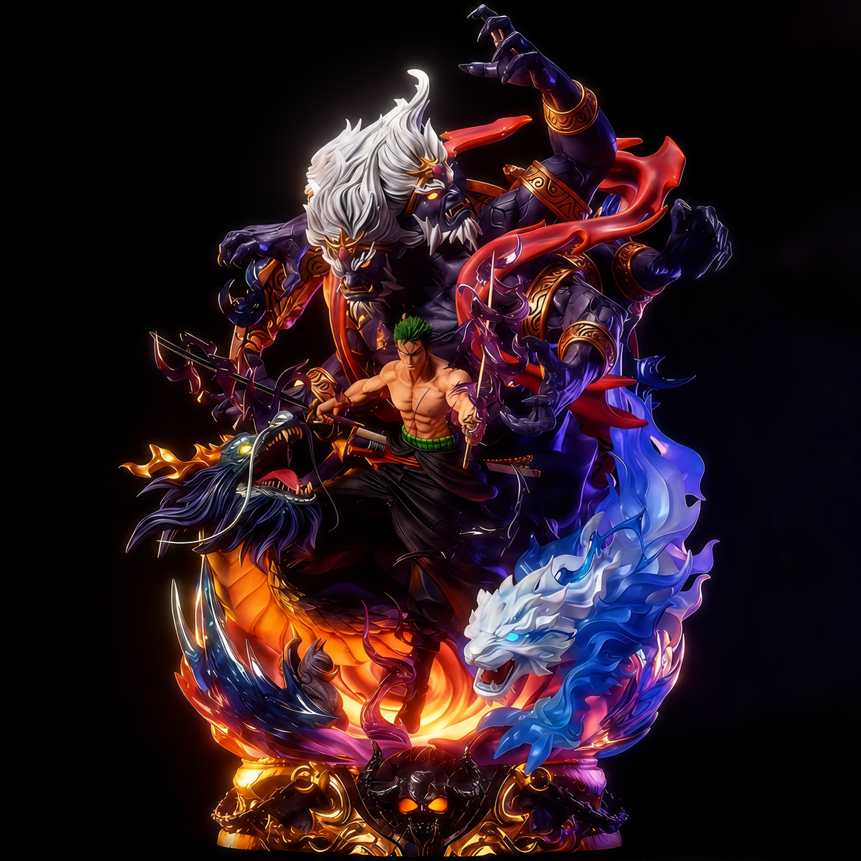 Roronoa Zoro King of Hell Enma statue full display