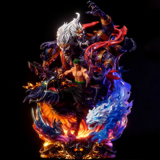 Roronoa Zoro King of Hell Enma statue full display